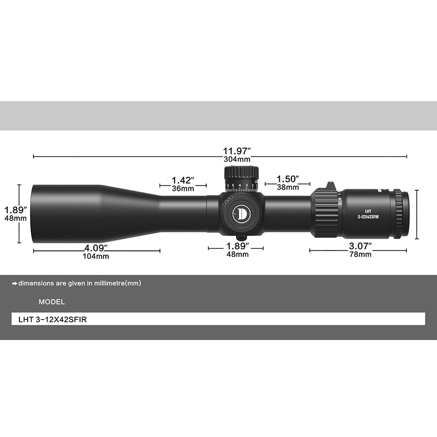 LHT 3-12X42SFIR-FFP-MOA Diameter:30MM Optics Scopes