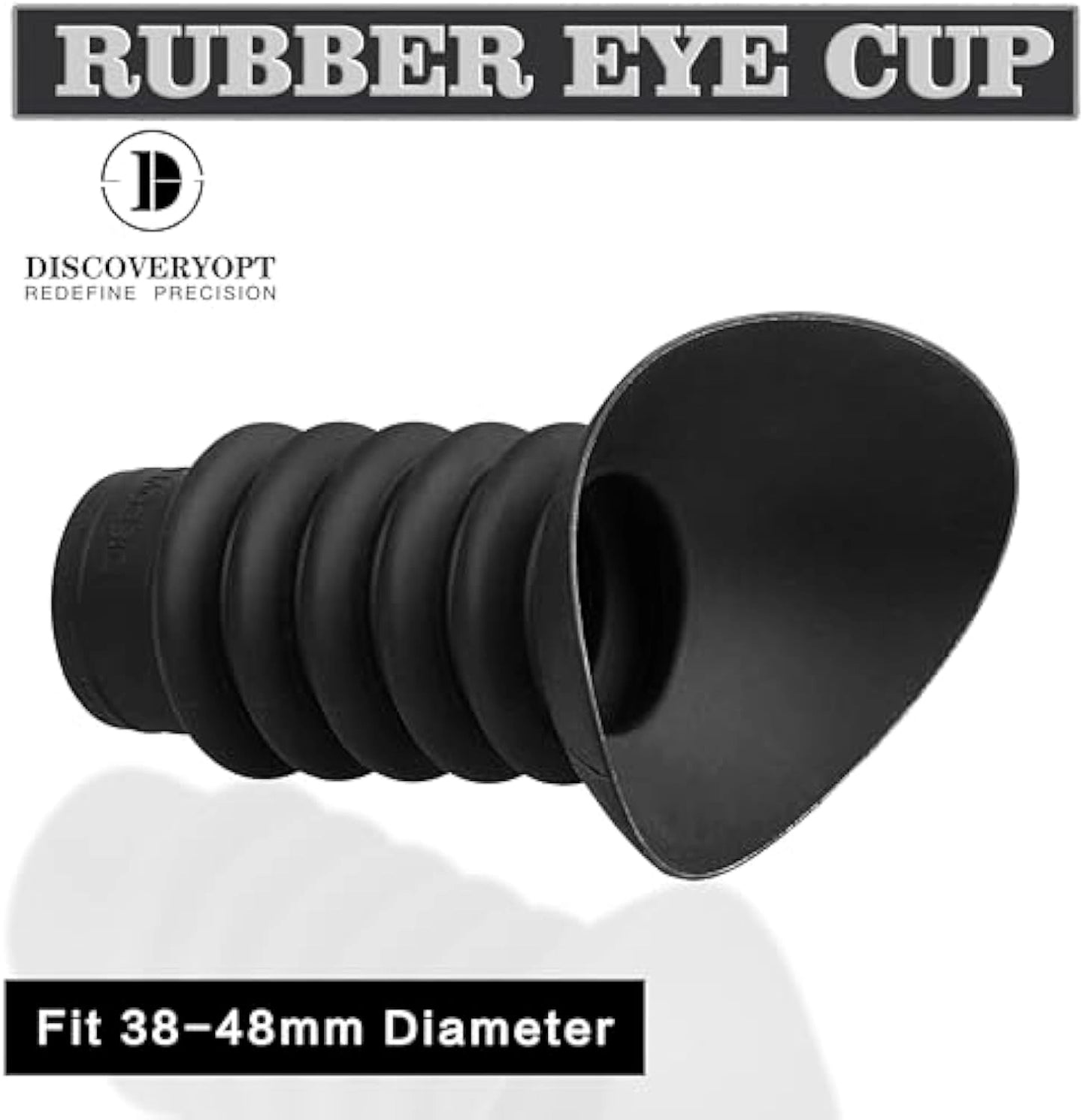 DISCOVERYOPT Rubber Eyecup | Ocular Lens Extender Cover Outer Diameter: 38-48 mm