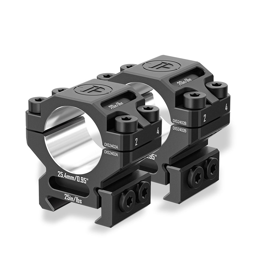 6061 Series Aluminum Scope Rings - Medium Profile 25.4mm/30mm/34mm/35mm Scope Mount for Picatinny Rail