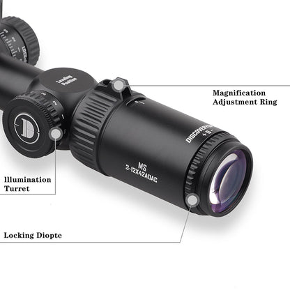 MS 3-12X42AOAC enhanced shock-resistant protective cover Optics scope