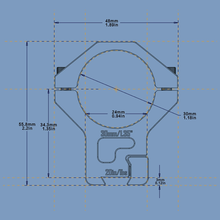 DISCOVERYOPT Dovetail Rails Scope Rings for 25.4mm＆30mm Tubes – 1.35" High | for Dovetail Rails