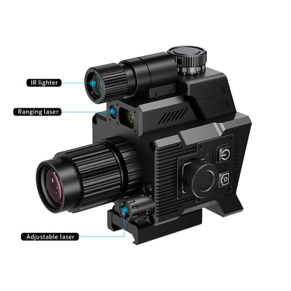 DISCOVERYOPT DND350BC Digital Night Vision Scope – | High-Resolution Night Vision Optics with Laser Rangefinder &amp; Ballistic Calculator