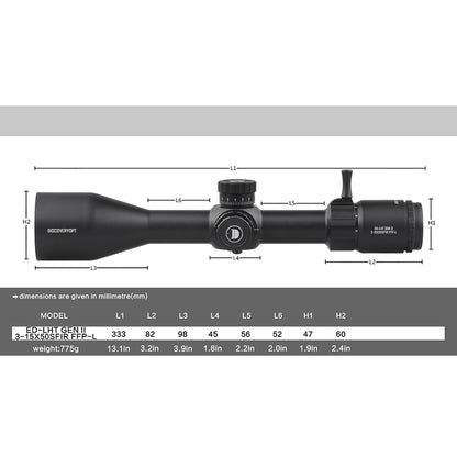 ED-LHT GEN2 3-15X50SFIR FFP-L Optics Scopes