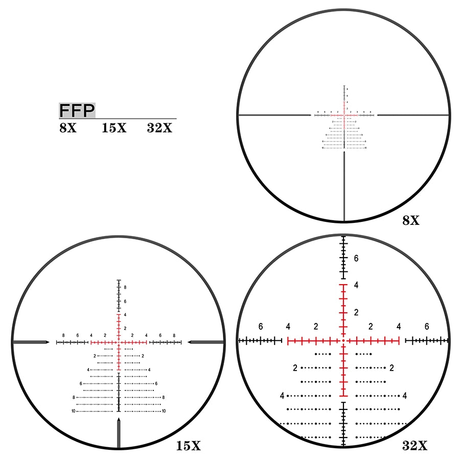 LHD 8-32X56SFIR FFP-Z-MRAD Rohrdurchmesser: 34MM Optik Zielfernrohre 