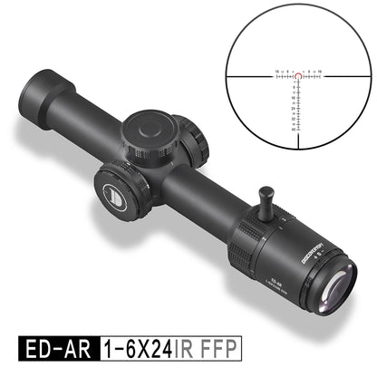 DISCOVERYOPT ED-AR 1-6X24IR FFP-MIL LPVO Diameter:30MM Short Optics Scope
