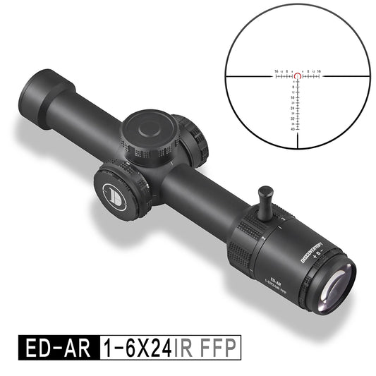 DISCOVERYOPT ED-AR 1-6X24IR FFP-MIL LPVO Diameter:30MM Short Optics Scope