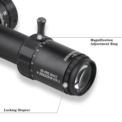 DISCOVERYOPT ED-PRS GENⅡ 4-20X52SFIR FFP-MRAD-Z/L Diameter:34MM Optics Scope