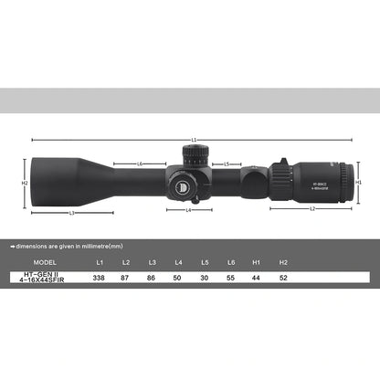 HT GENII 4-16X44SFIR FFP-MOA Durchmesser: 30MM Optik Zielfernrohre 