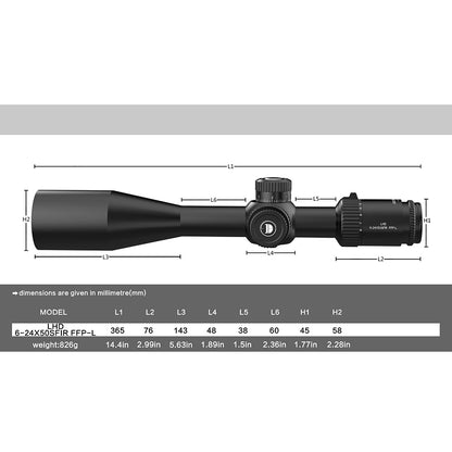 DISCOVERYOPT LHD 6-24X50SFIR FFP-Z/L Diameter:30MM Optics Scopes