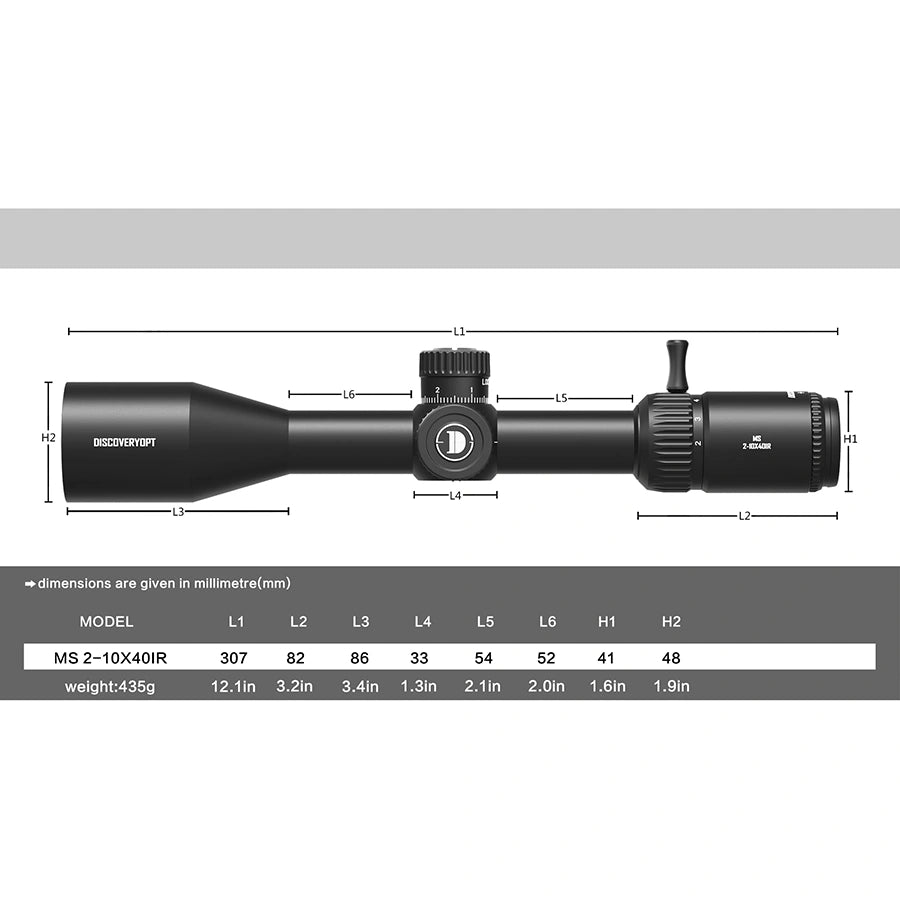 MS 2-10X40IR SFP-MIL Durchmesser: 25,4 MM Optik Zielfernrohre