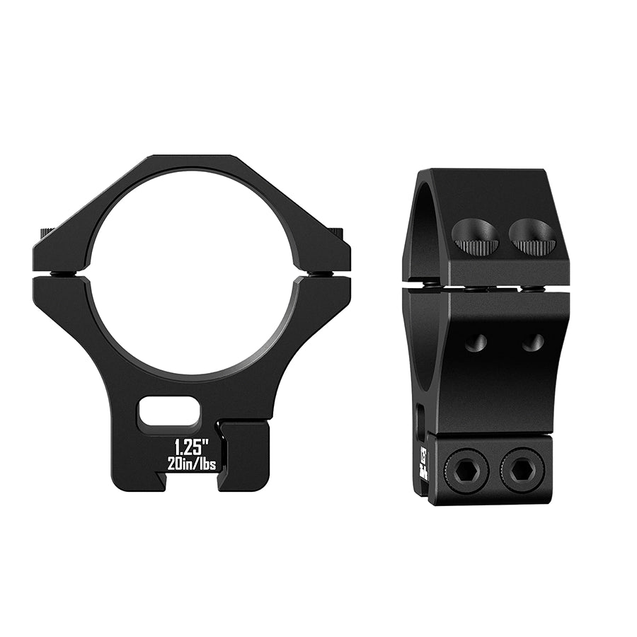 DISCOVERYOPT Multi-Compatible Mount for Dovetail Rails Scope Rings for 25.4mm/30mm/34mm Tubes – 1.25" High Scope Rings