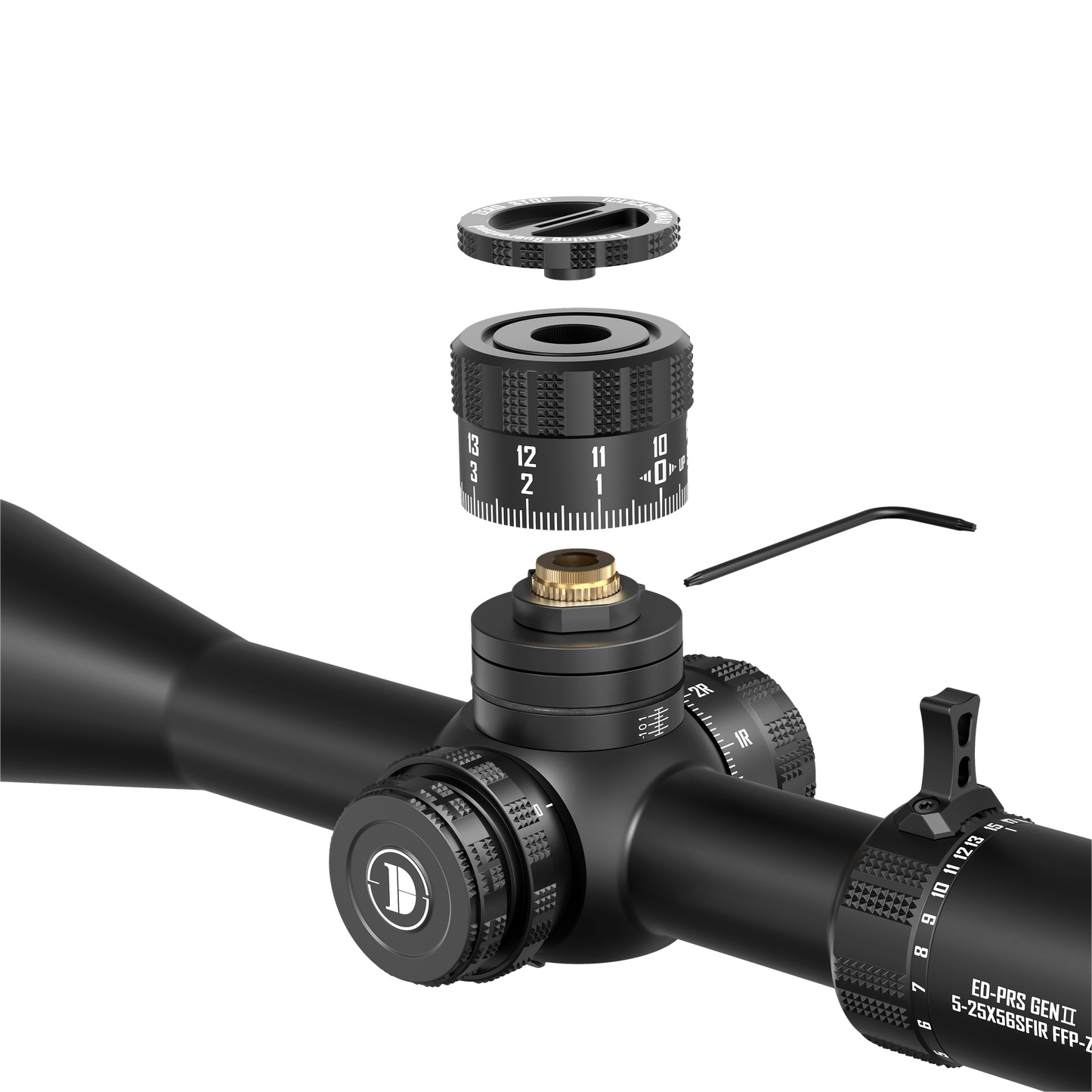 DISCOVERYOPT ED-PRS GENⅡ 5-25X56SFIR FFP-MRAD/MOA-ZERO STOP  Diameter:34MM Optics Scopes